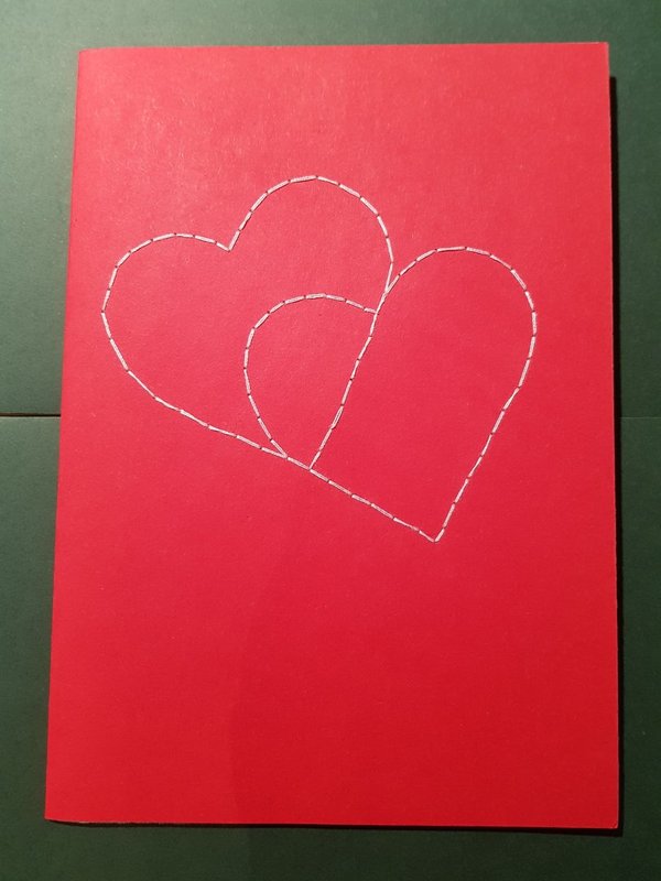 Valentinstagskarte Herzen